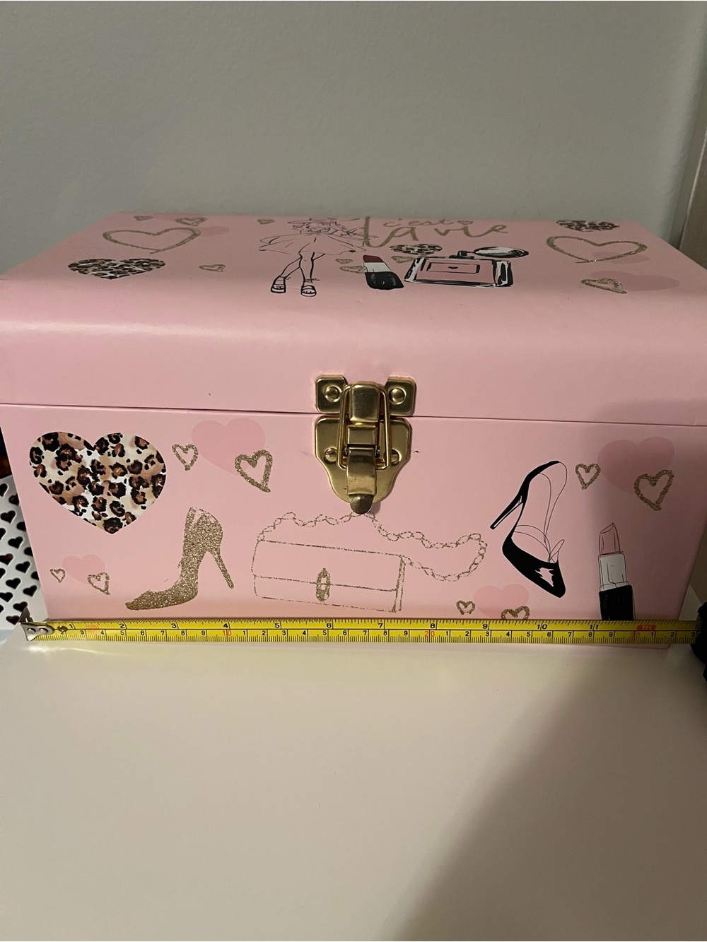 Pink Decorative Fashion-Themed Storage Box - Picture 9 of 11